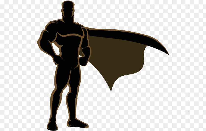 Superman Superhero Silhouette PNG