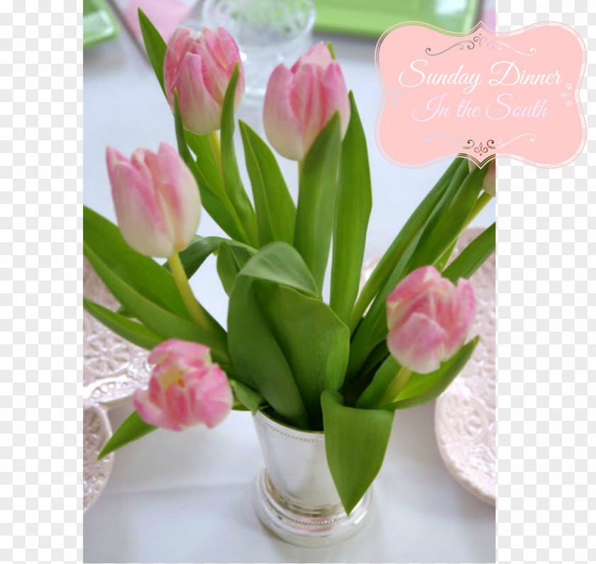 Tulip Flower Bouquet Wedding Party Centrepiece PNG