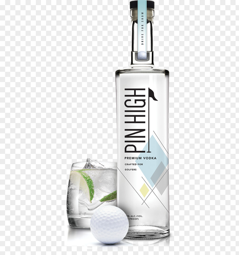 Vodka Liqueur Distilled Beverage Golf Glass Bottle PNG