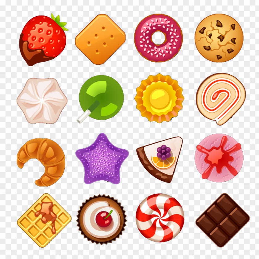 3d Creative Hand-painted Candy Cartoon Food Material,Collectibles Dessert Pastries PNG