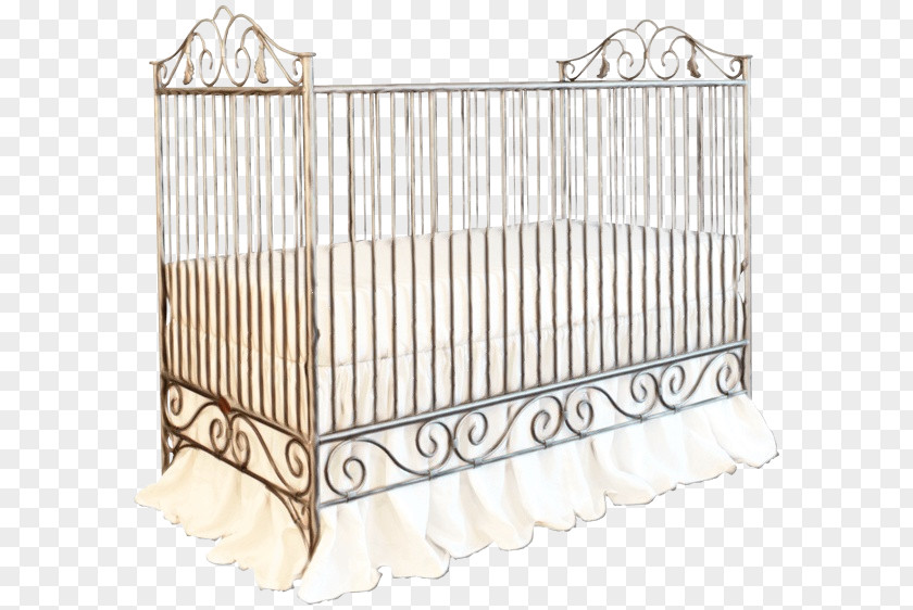 Bedding Metal Furniture Infant Bed Cradle Iron PNG
