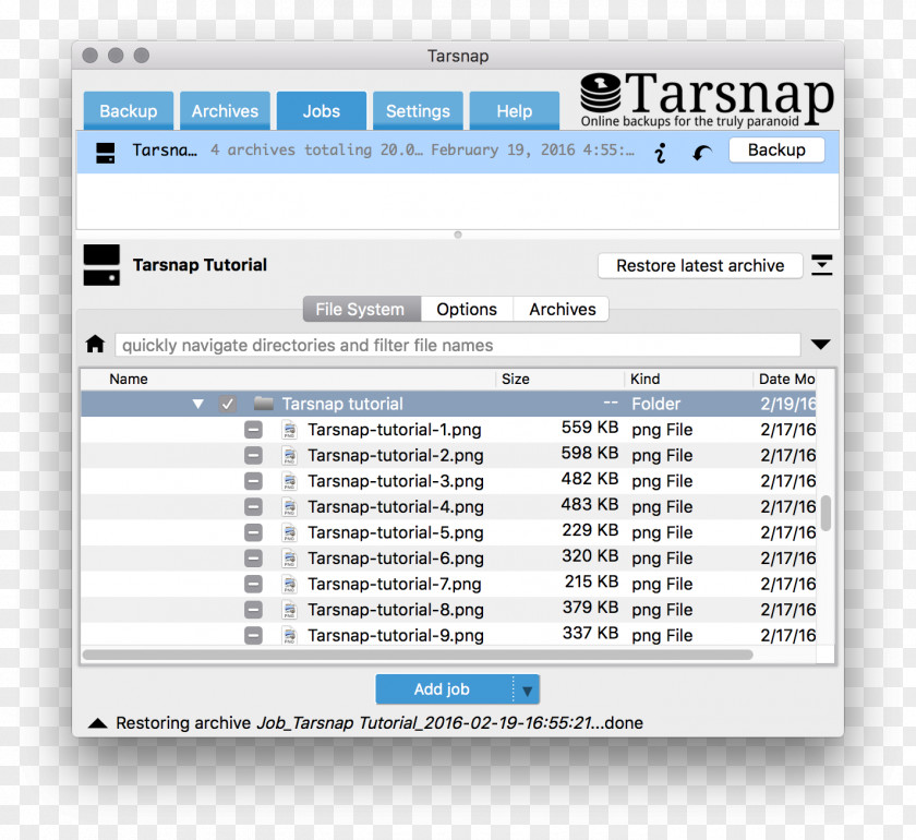 Computer Software Tarsnap Remote Backup Service Front And Back Ends Program PNG