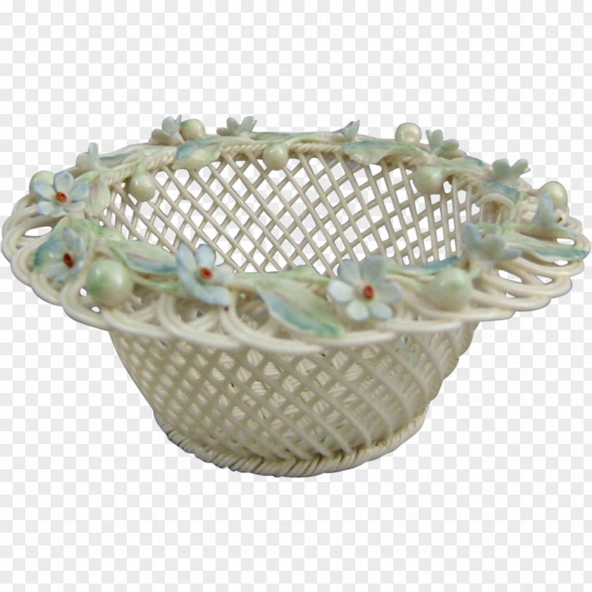 Flower Basket Ltd Belleek Pottery Ceramic PNG