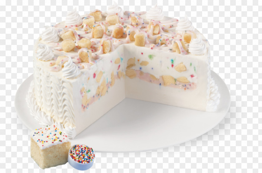Ice Cream Confetti Cake Torte Dairy Queen PNG