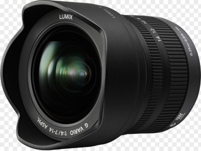 Micro Four Thirds System Lumix G Panasonic Vario 7-14mm F/4.0 H-F007014 Wide-Angle Zoom H-F007014E PNG