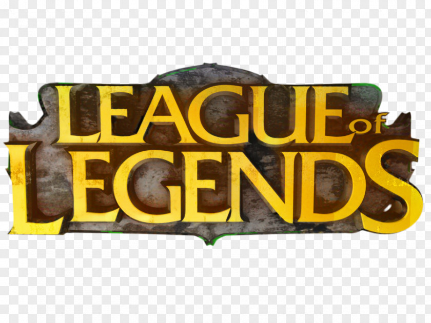 Text Yellow League Of Legends Logo PNG