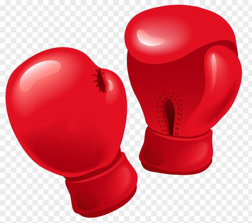 Red Boxing Gloves Vector Clipart Glove PNG