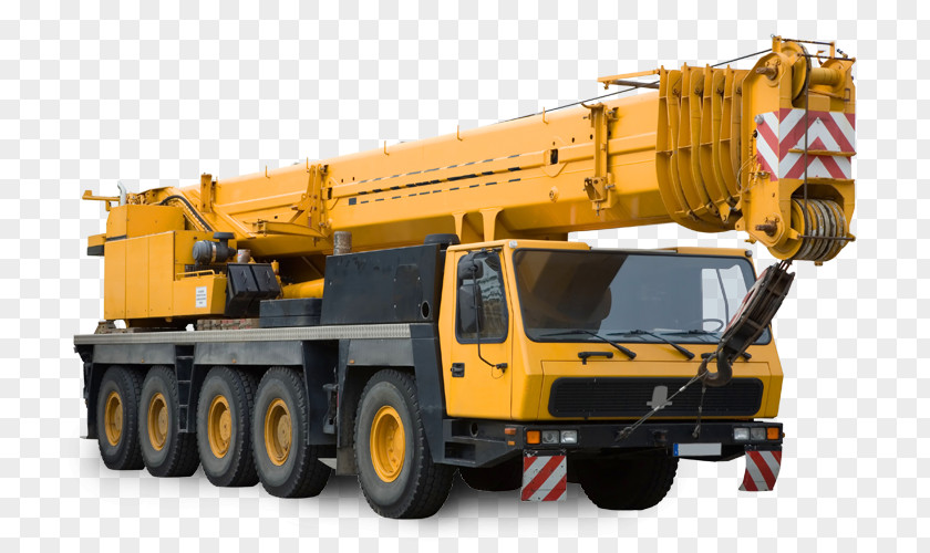 Crane Mobile Heavy Machinery Truck Construction PNG