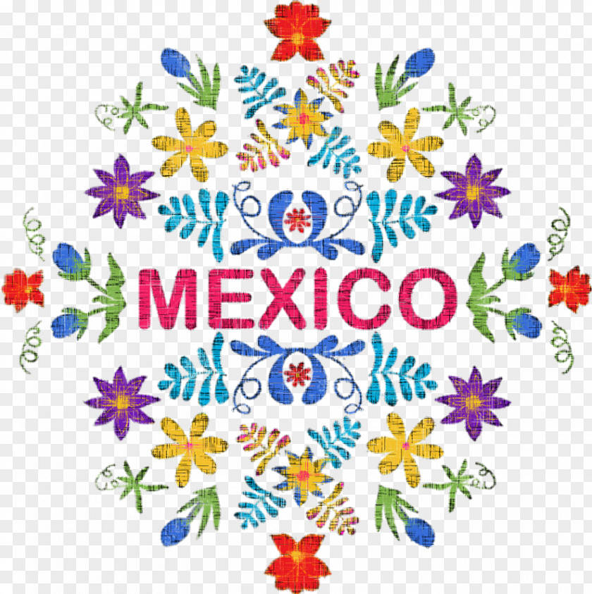 Flower Mexican Cuisine Floral Design Embroidery Clip Art PNG