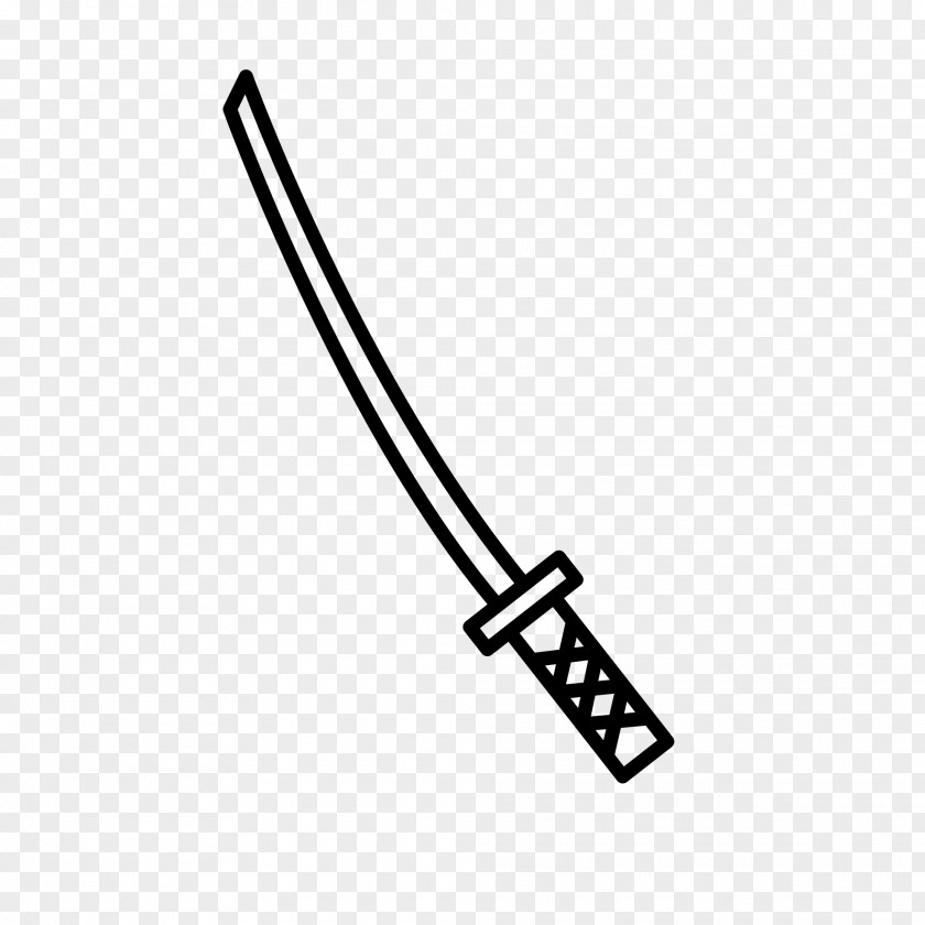 Katana Japanese Sword Drawing PNG