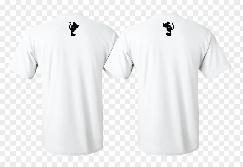 Minnie Mouse Head Sillouitte Sports Fan Jersey T-shirt Collar Sleeve PNG
