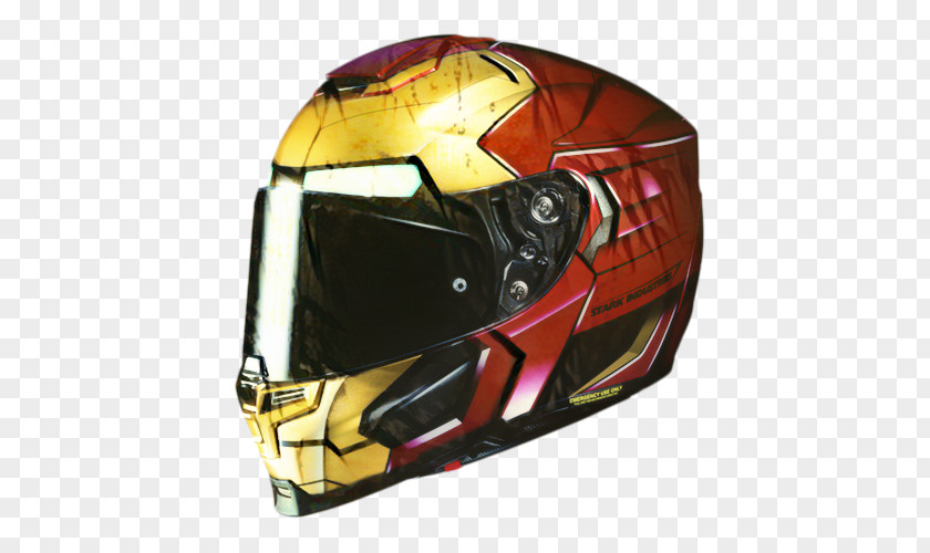 Motorcycle Helmets HJC IS-17 Marvel Iron Man Full Face Street Helmet Corp. LeatherUp.com PNG