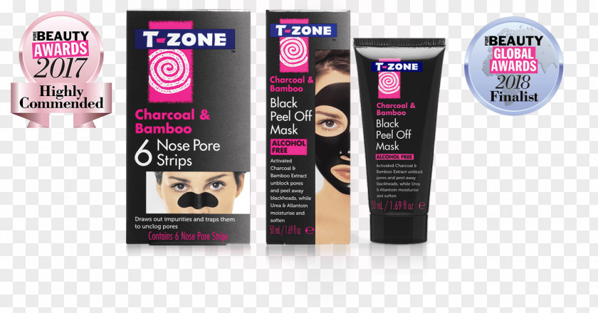 Nose Cosmetics Skin Care T-Zone Bamboo Charcoal PNG
