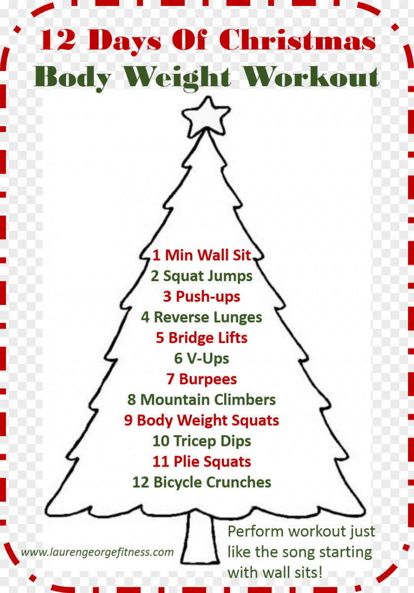 Christmas Tree Text Font PNG