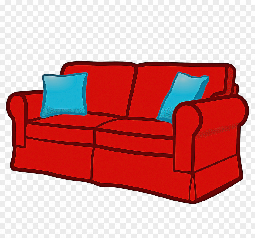 Futon Slipcover Red Background PNG