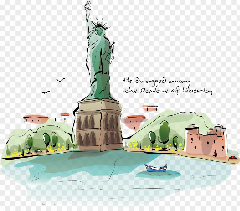 Statue Of Liberty Illustration PNG
