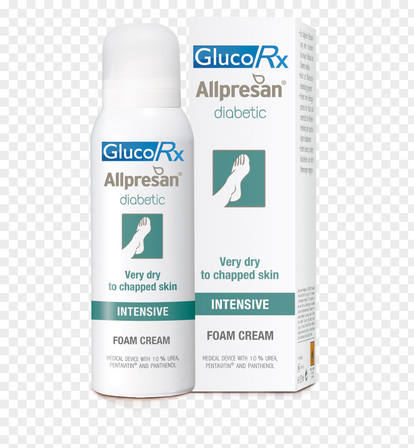 Health Diabetic Foot Diabetes Mellitus Cream Allpresan INTENSIV Schaum-Creme PNG