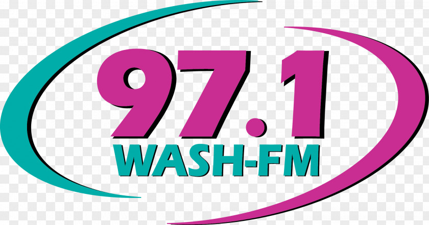 Logo FM Broadcasting WASH Brand Font PNG