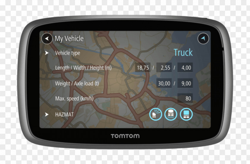 Car GPS Navigation Systems TomTom Trucker 6000 5000 PNG