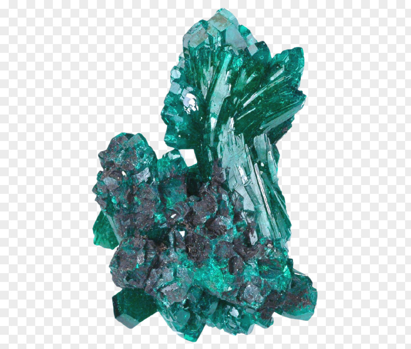 Crystals Crystallography Emerald Green PNG