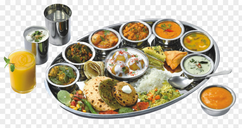 Khana Vegetarian Cuisine Indian Roti Farsan Thali PNG