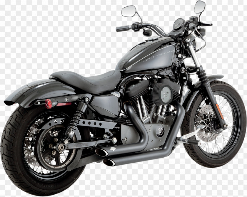 Motorcycle Exhaust System Harley-Davidson Sportster Custom PNG