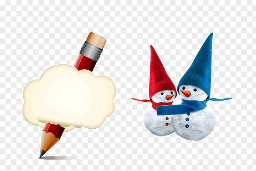 Snowman Pencil PNG