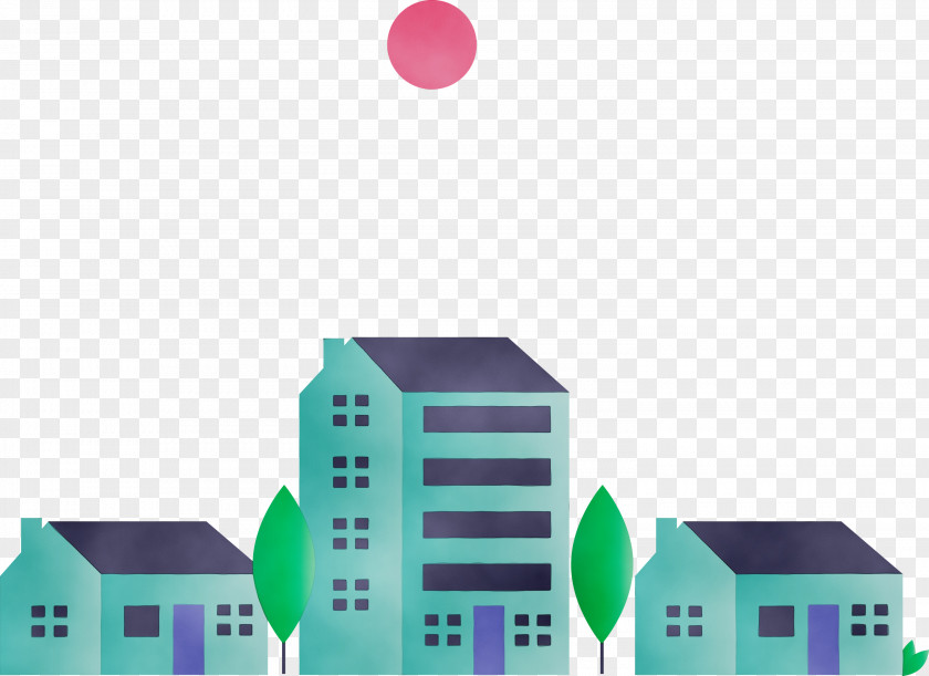Architecture Real Estate House Building Magenta PNG