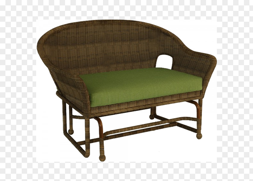 Chair Loveseat Couch Table Wicker PNG