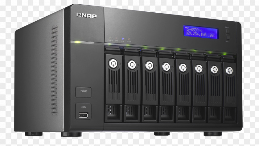 Computer Disk Array Network Storage Systems Home Server Servers QNAP TS-869 Pro PNG