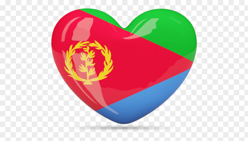Heart Shaped Background Flag Of Eritrea National India PNG