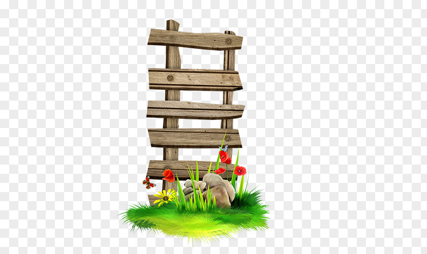 Cartoon Painted Ladder Wood Fence Clip Art PNG
