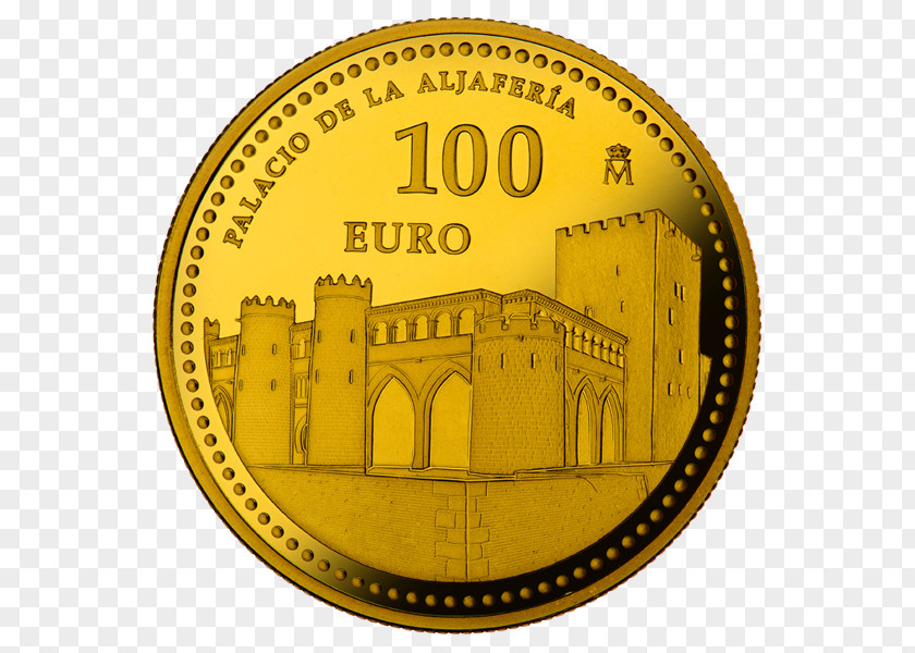 Coin Gold Centenario Euro Coins PNG