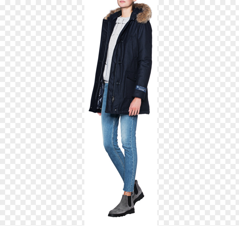 Navy Wind Cobalt Blue Coat PNG