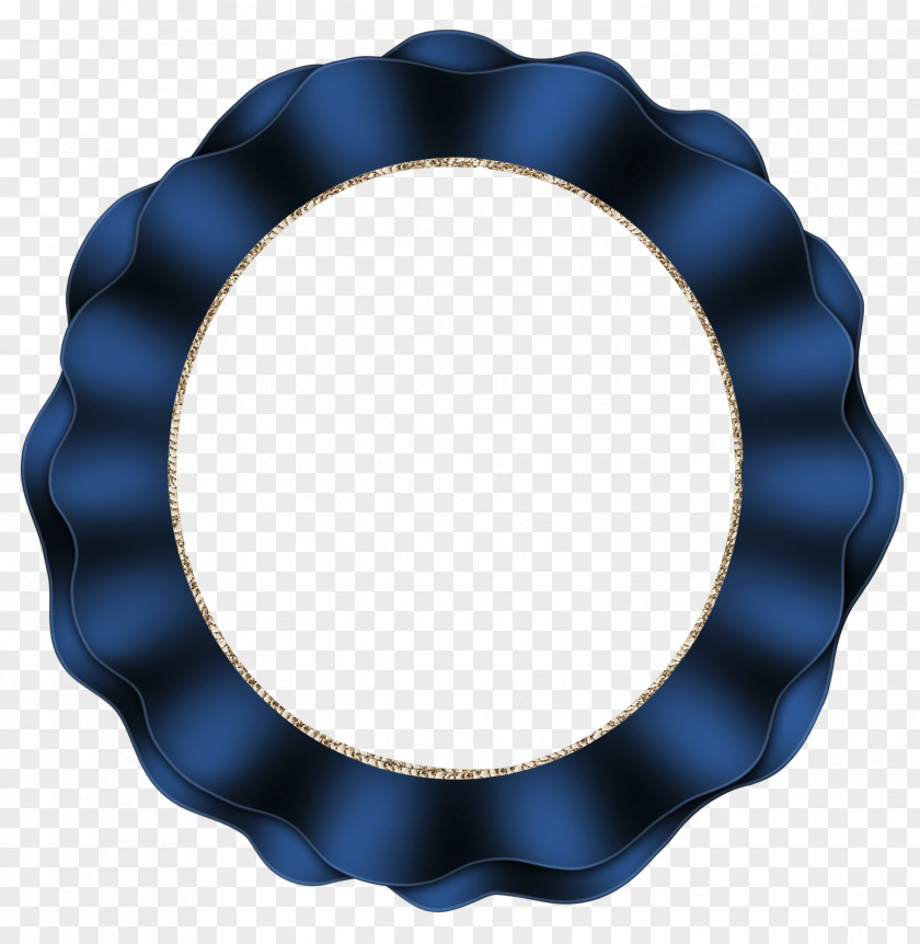 Round Frame Picture Frames Blue Clip Art PNG