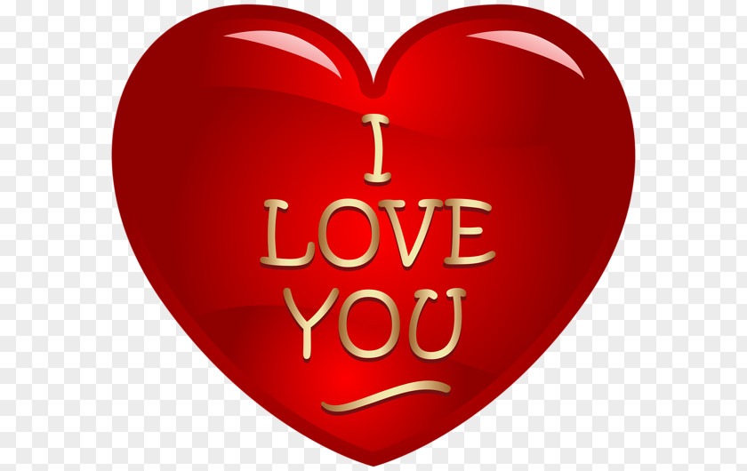 I Love You Heart Clip Art PNG