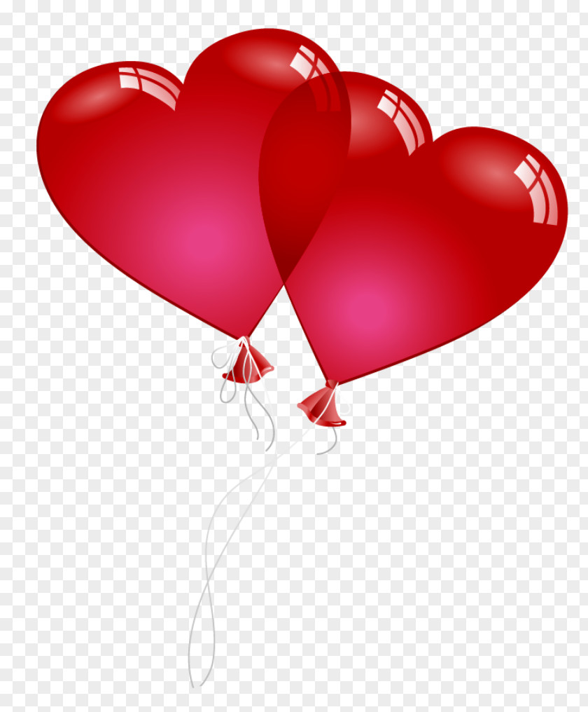 Red Valentine Heart Baloons PNG Clipart Picture Valentine's Day Balloon Clip Art PNG