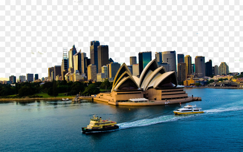 Sydney Opera House Harbour Bridge Port Jackson City Of Wallpaper PNG