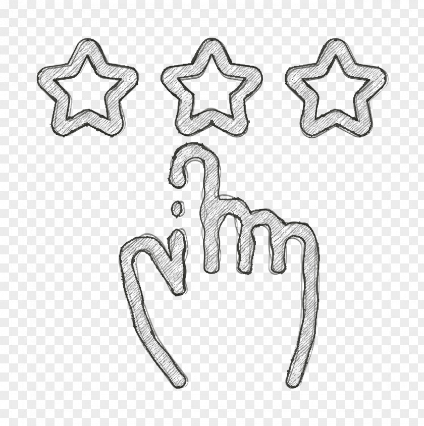 Hand Line Art Review Icon Rating Interview PNG