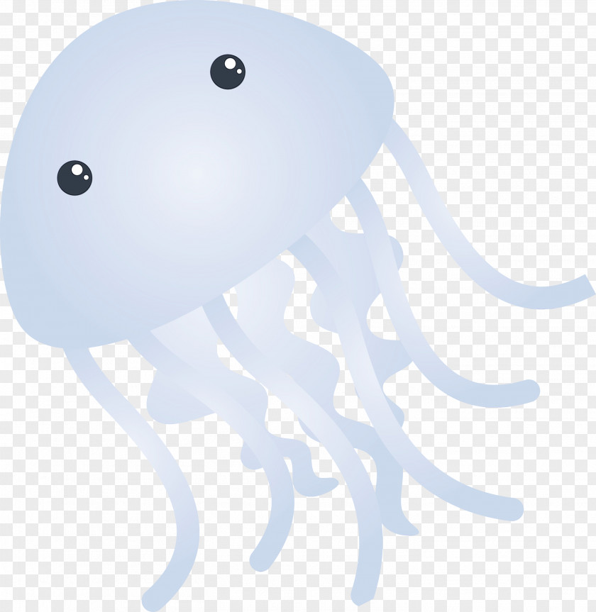 Octopus White Jellyfish Cnidaria Giant Pacific PNG