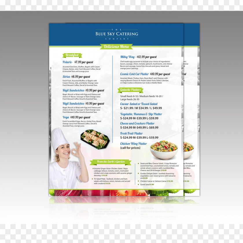 Creative Menu Advertising Brand Brochure PNG