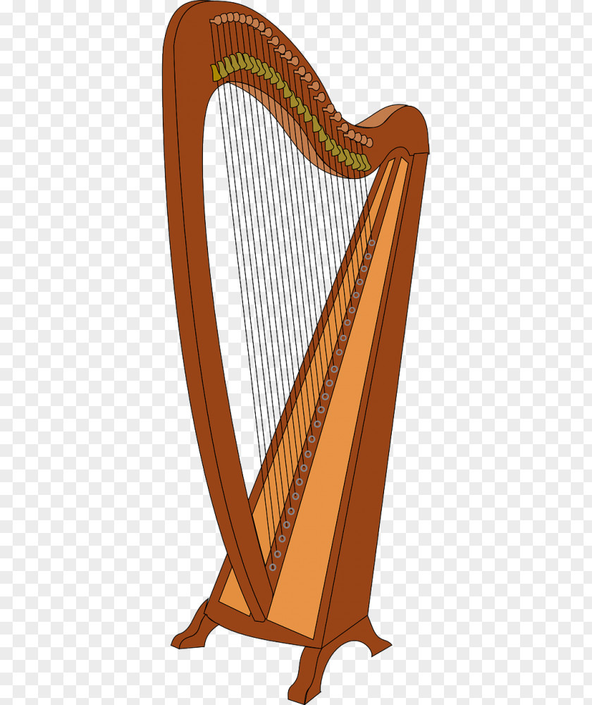 Harp Clip Art Musical Instruments PNG