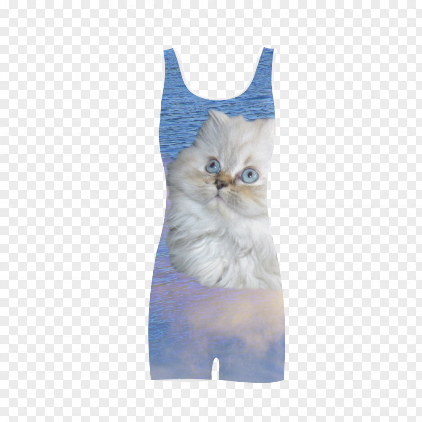 Kitten Whiskers Cat Bag Cobalt Blue PNG