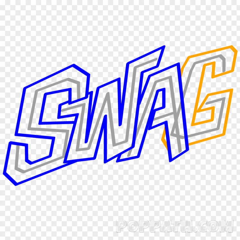 Swag Graffiti Drawing Word Art PNG