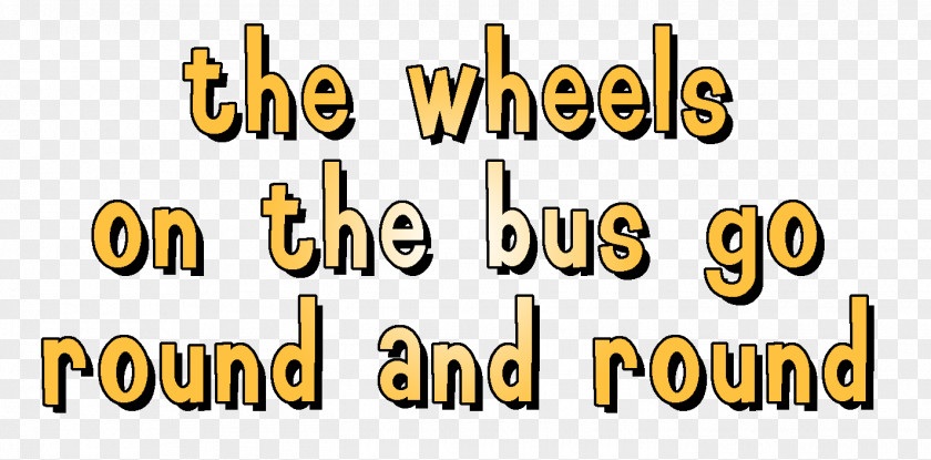 Wheels On The Bus Logo Brand Font PNG