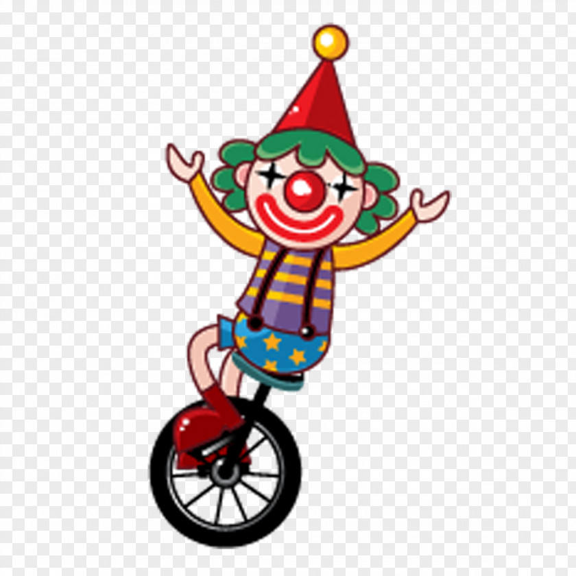 Clown Circus Cartoon Illustration PNG