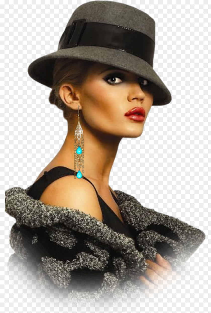Hat Female Woman With A Painting PNG