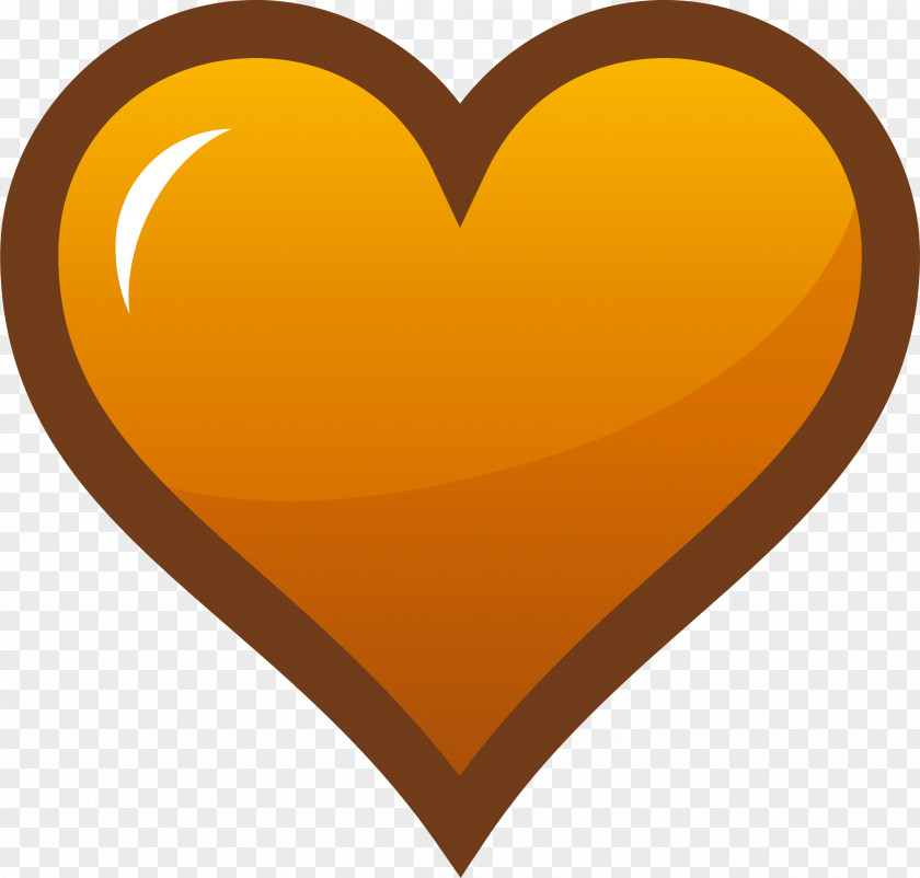 Heart Book Cliparts Orange Clip Art PNG