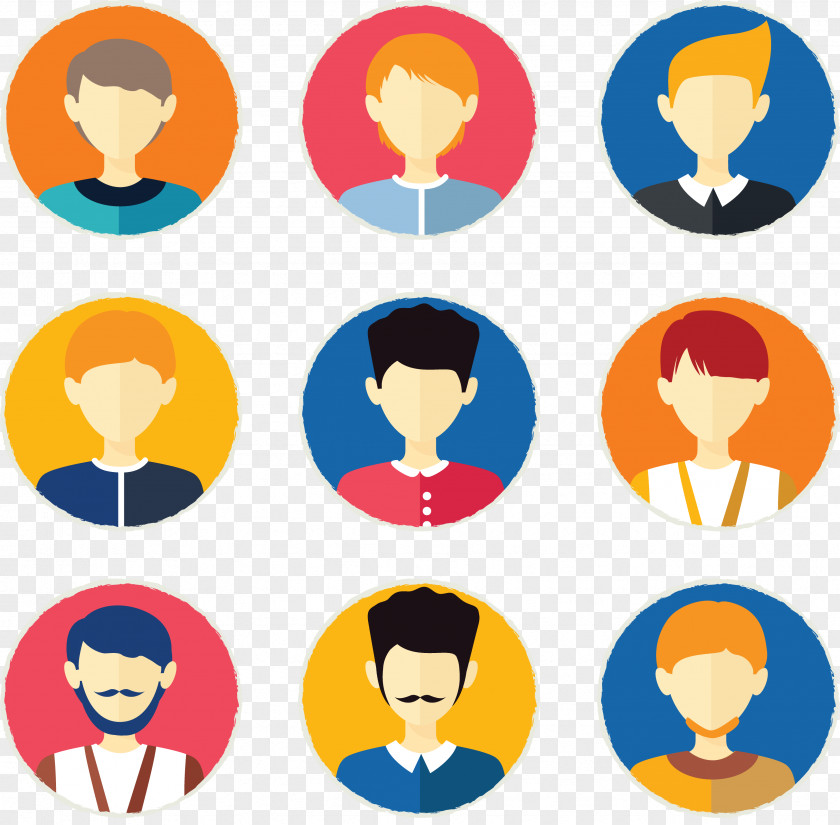 Personalized People Tab Fig. Avatar Euclidean Vector Icon PNG