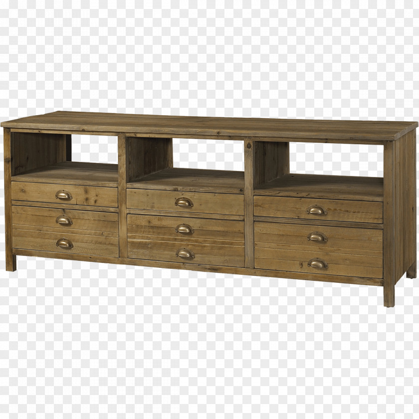 TV Tray Table Drawer Reclaimed Lumber Furniture Wood PNG